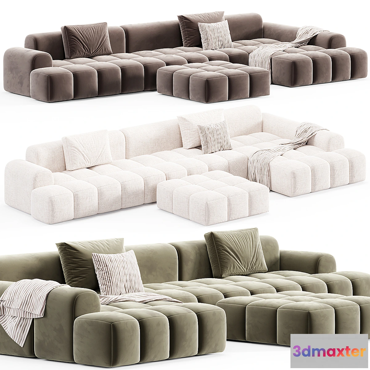1443182 - Extra Long Modern Sofa 3D Max