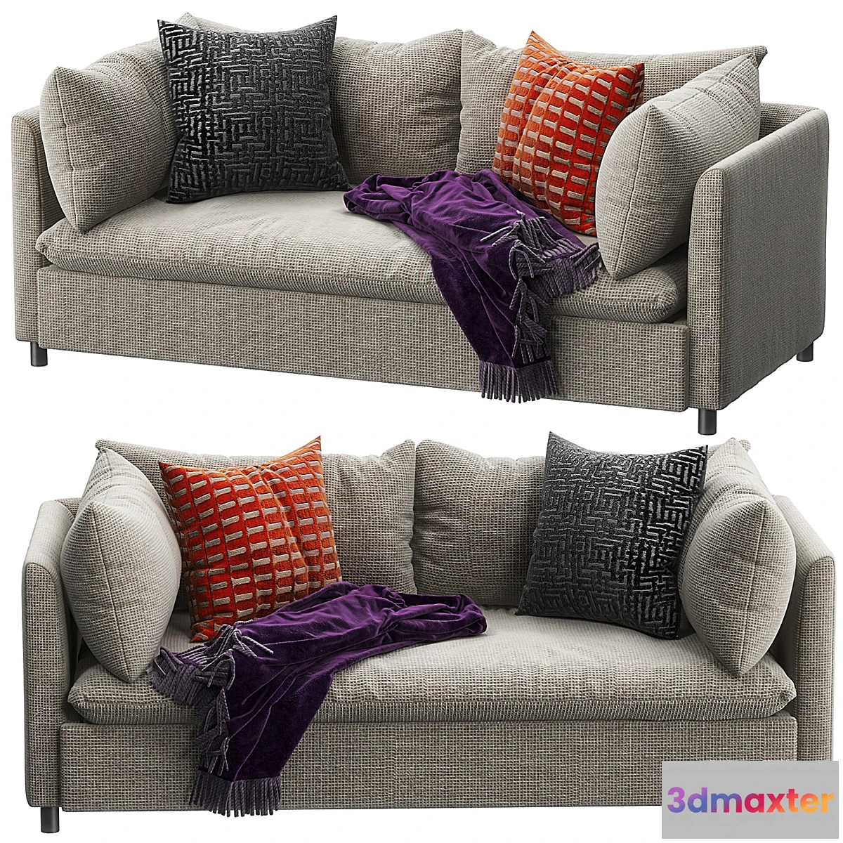 1443210 - Shelter sofa by West Elm 3D Max