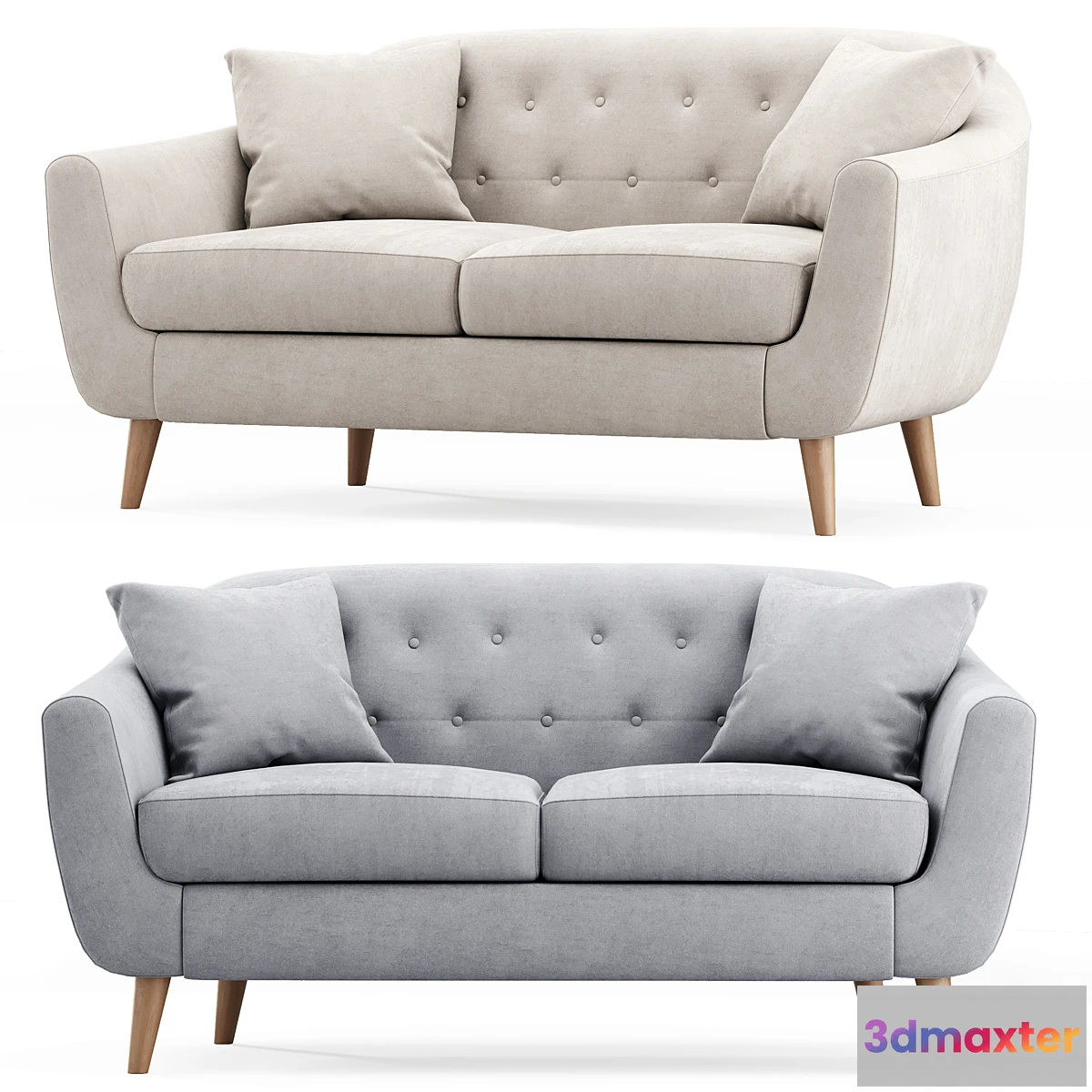 1443666 - Stockholm 2-seater sofa 3D Max