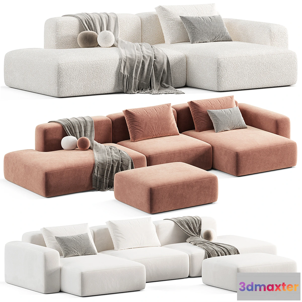 1443736 - Mags Soft 2.5 Seater sofa by Hay 3D Max