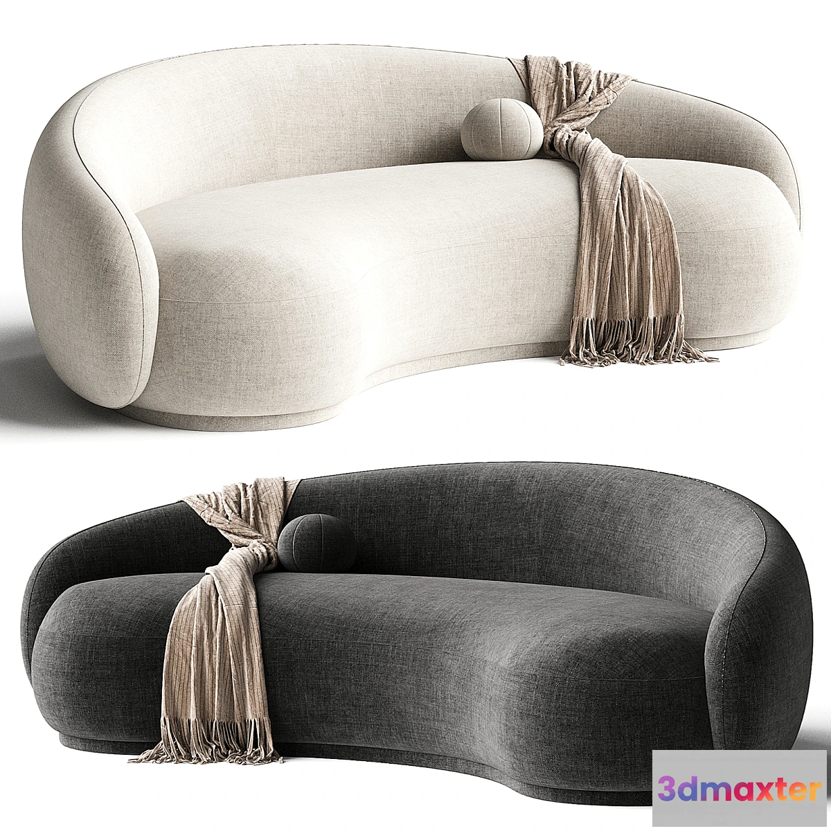 1444242 - Kendall Sofa Blush 3D Max