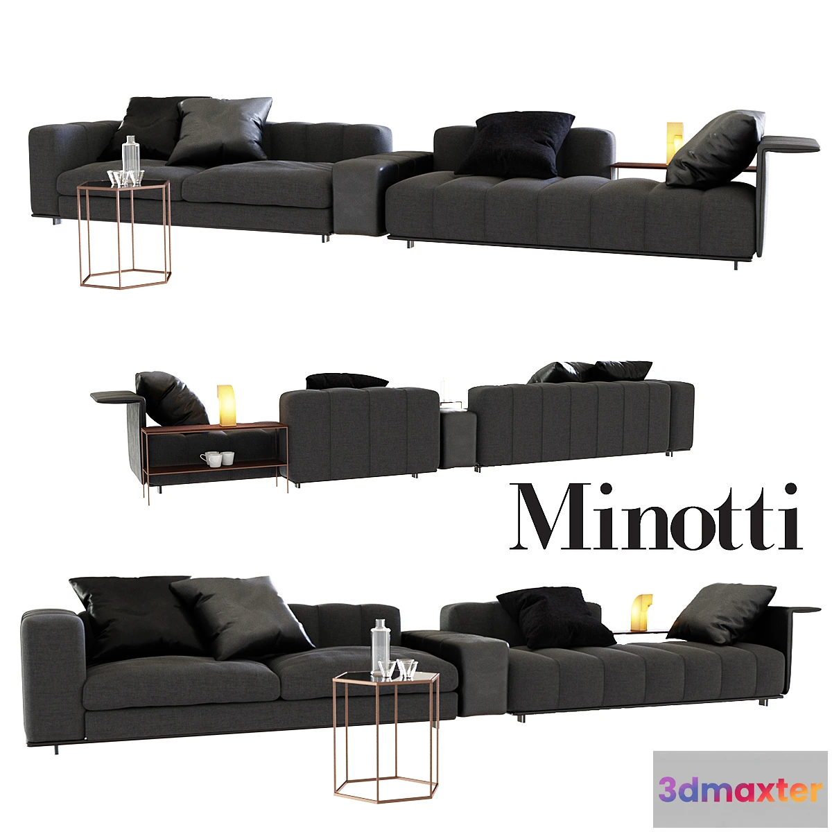 1444484 - Sofa Minotti Freeman 3D Max