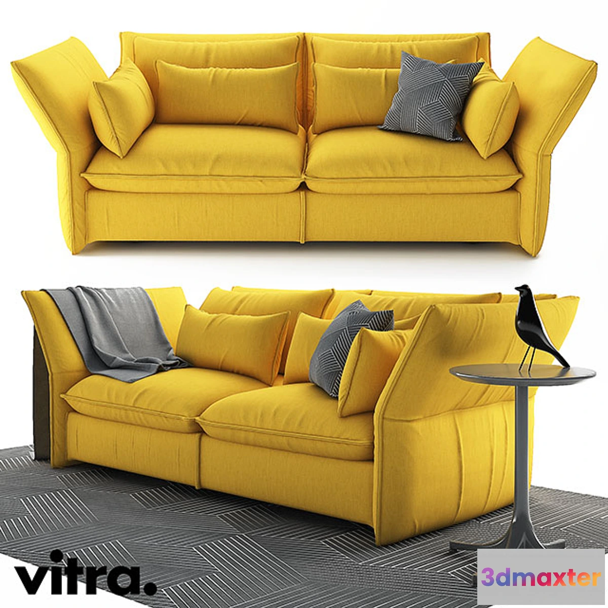 1444490 - Vitra Mariposa sofa 3D Max