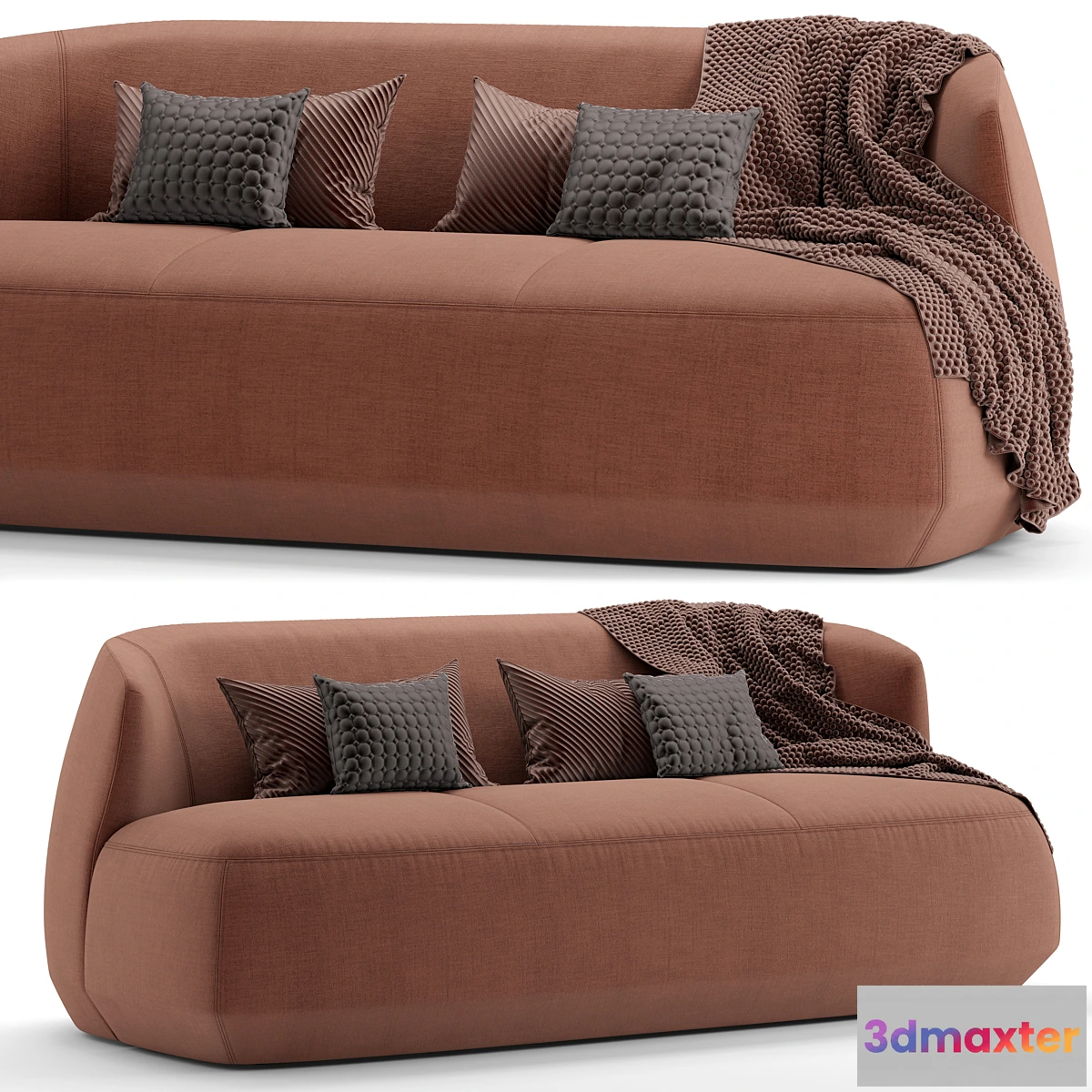 1444702 - Kristalia BRIONI UP  3 seater sofa 3D Max