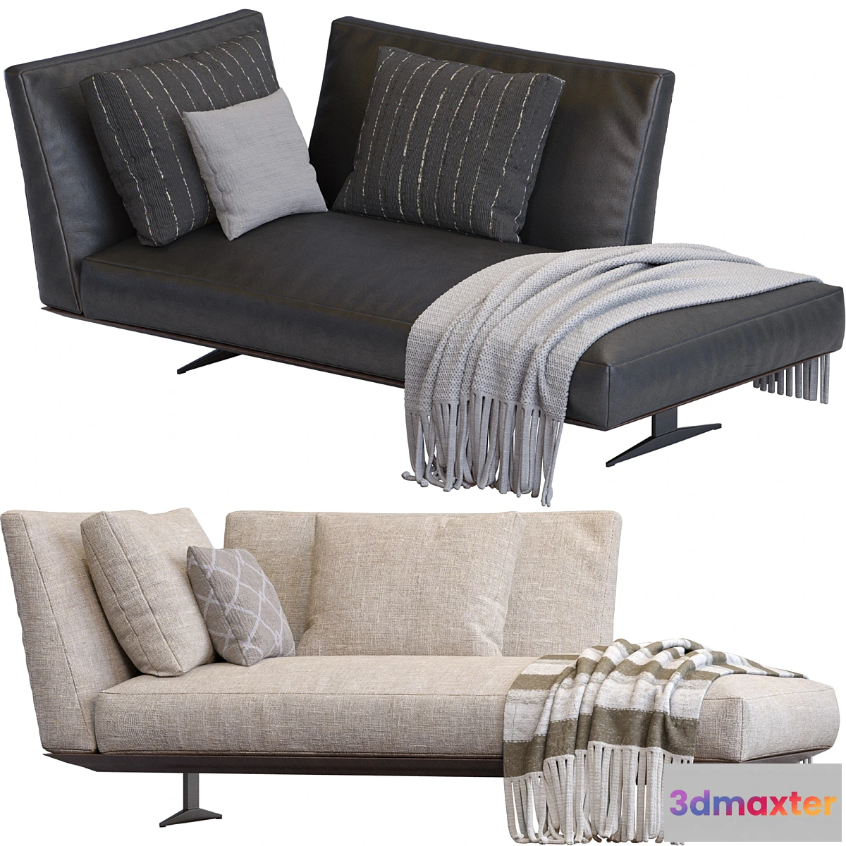 1444790 - Chaise Lounge Evergreen By Flexform 3D Max