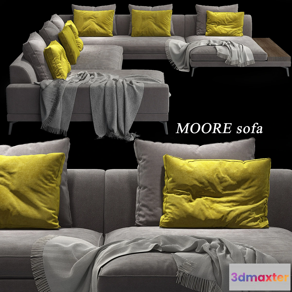 1445386 - MOORE_Modular Sofa_The Sofa and Chair Company 3D Max