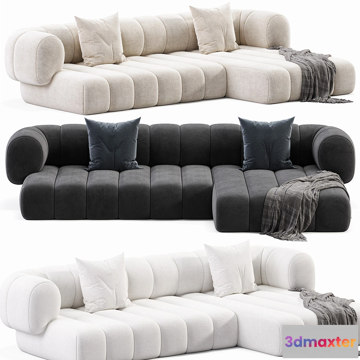 1445406 - Winfield Chaise Lounge Sofa 3D Max