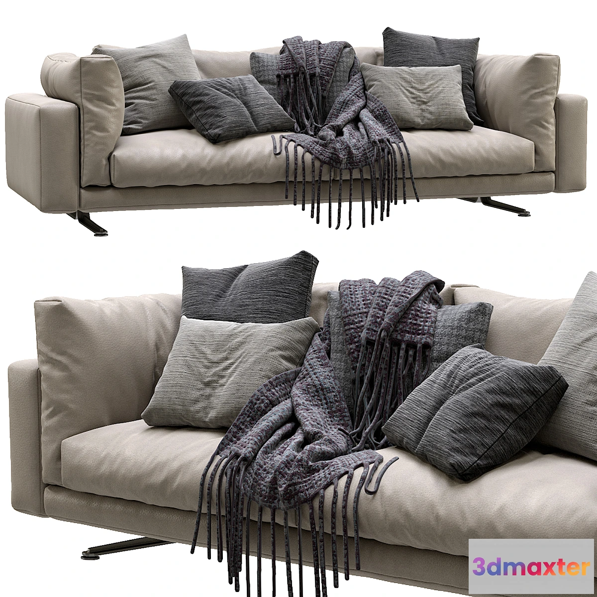 1447744 - Livingdivani Leather Sofa Floyd Hi 3D Max