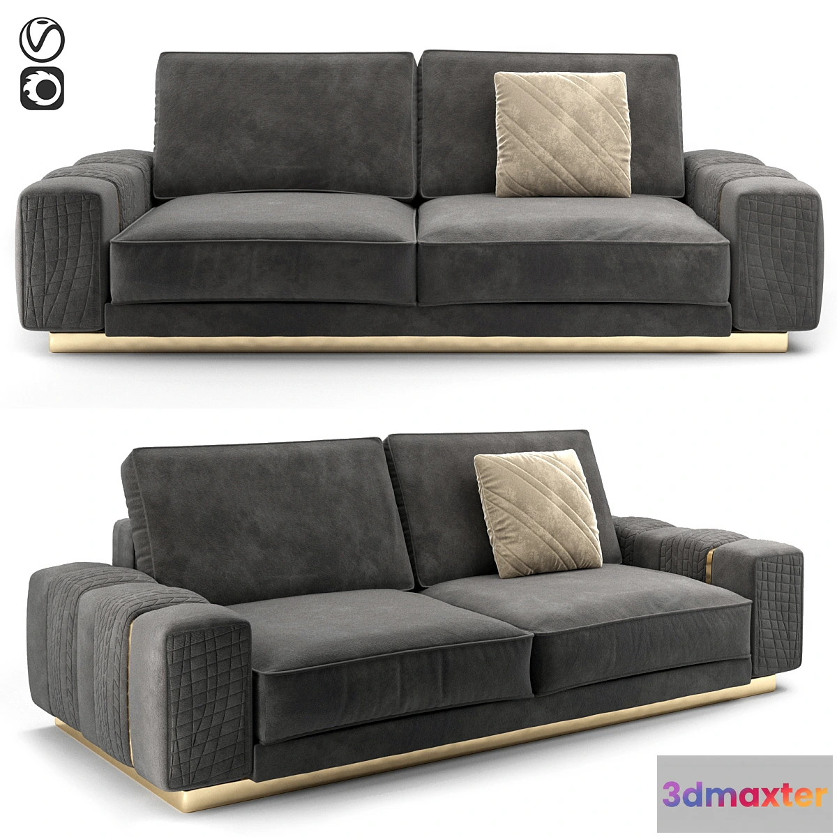 1447914 - Sofa AUGUST HILTON 3D Max