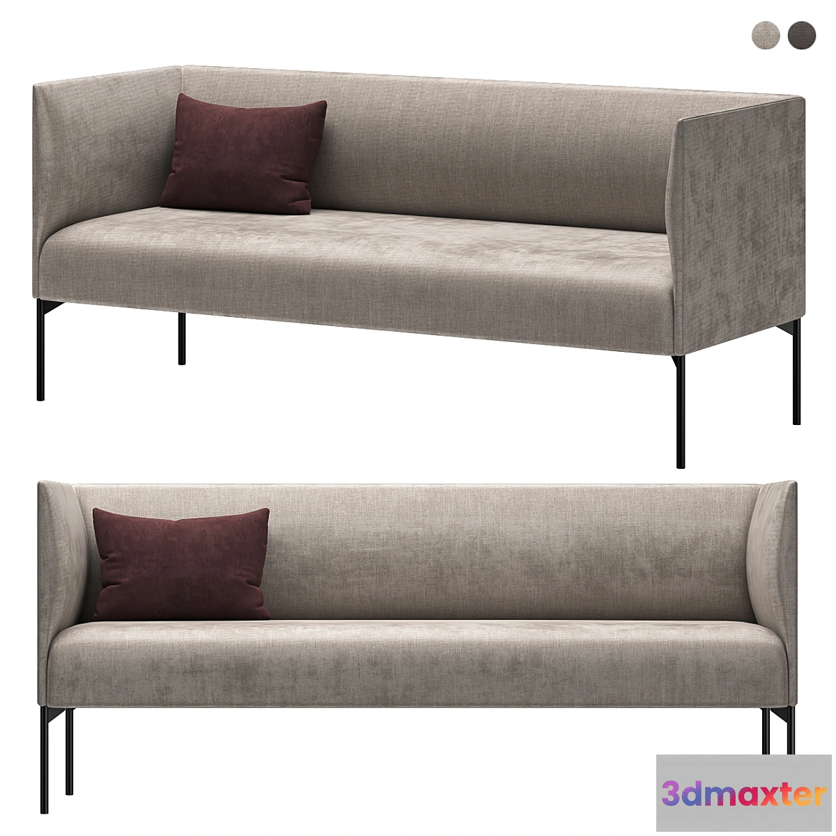 1448650 - Talk 3-seater sofa 3D Max