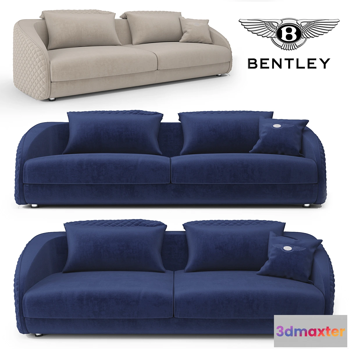 1449040 - Sofa bentley melrose 3D Max
