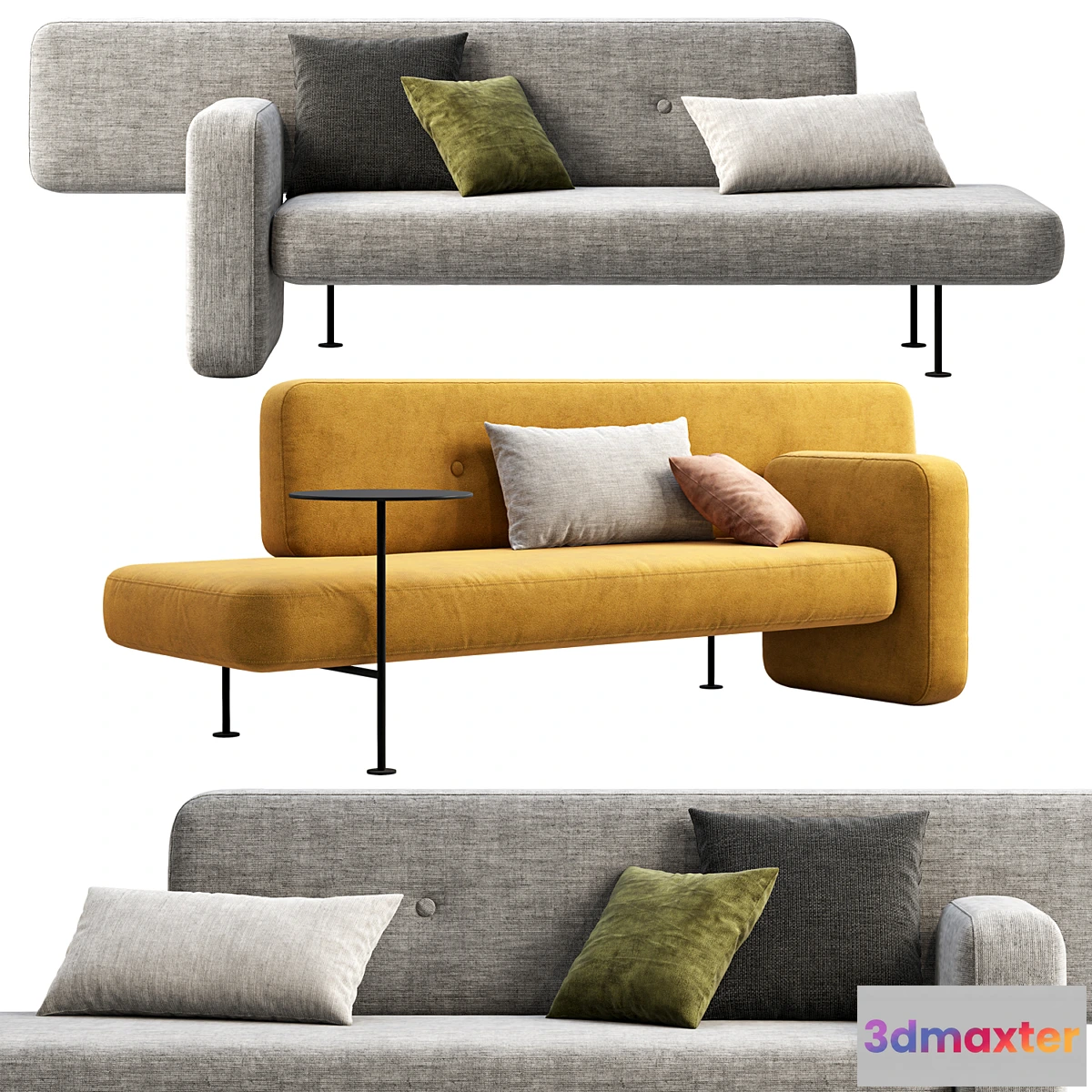 1449276 - Bolia Pebble sofas 3D Max