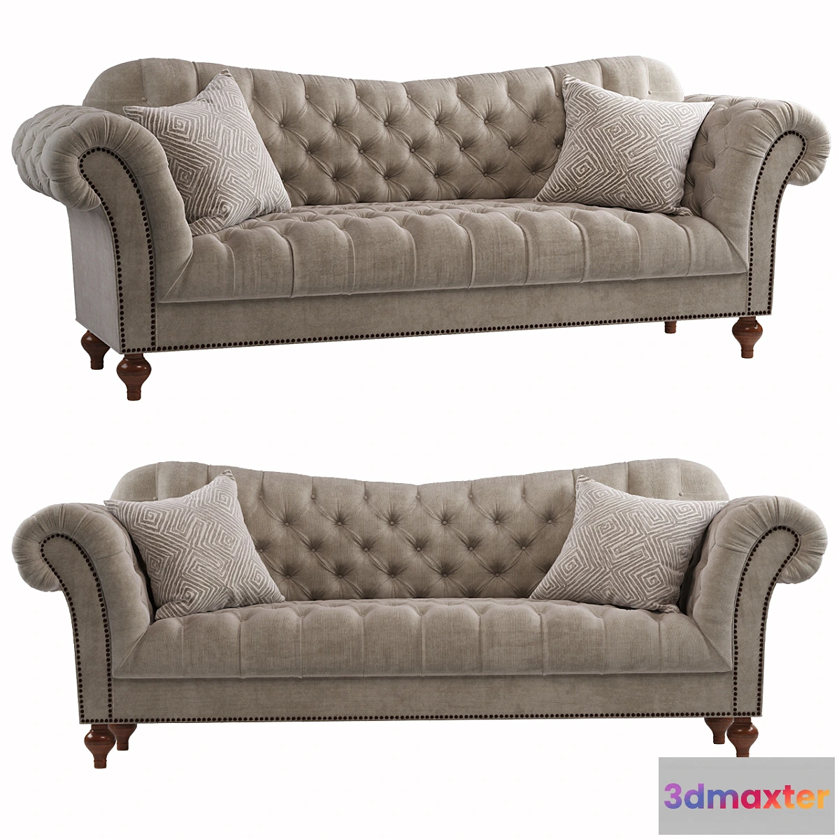 1449282 - vanna Brussel Tufted sofa 3D Max