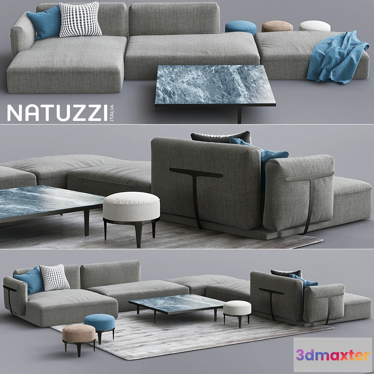 1449896 - Natuzzi Sofa Herman 3D Max