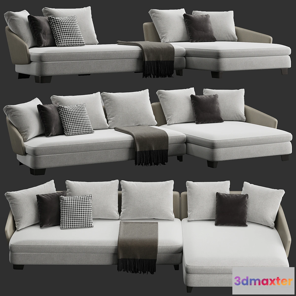 1450326 - Minotti Lawson corner sofa 3D Max