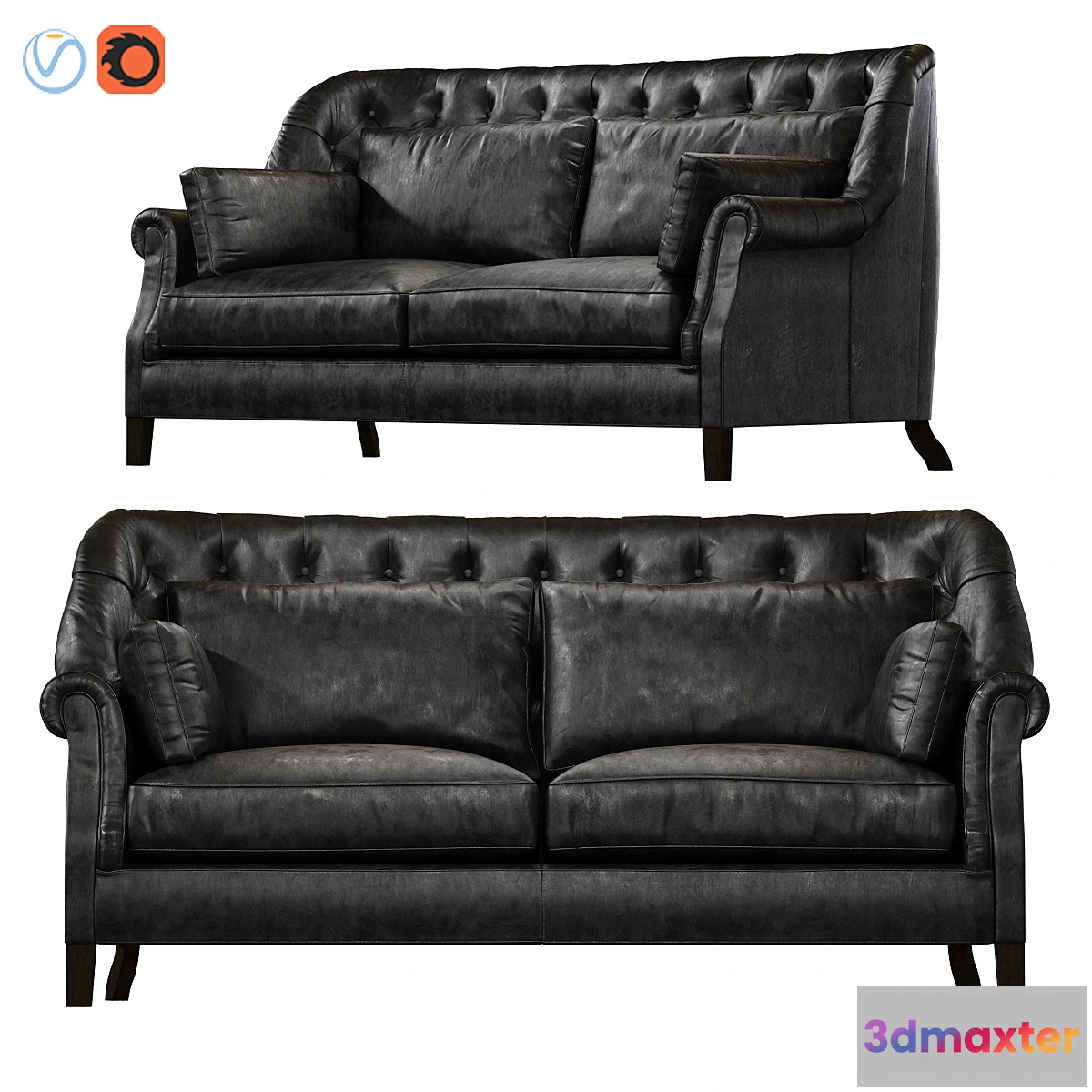 1450714 - Bedford 2 Seater Timothy Oulton 3D Max