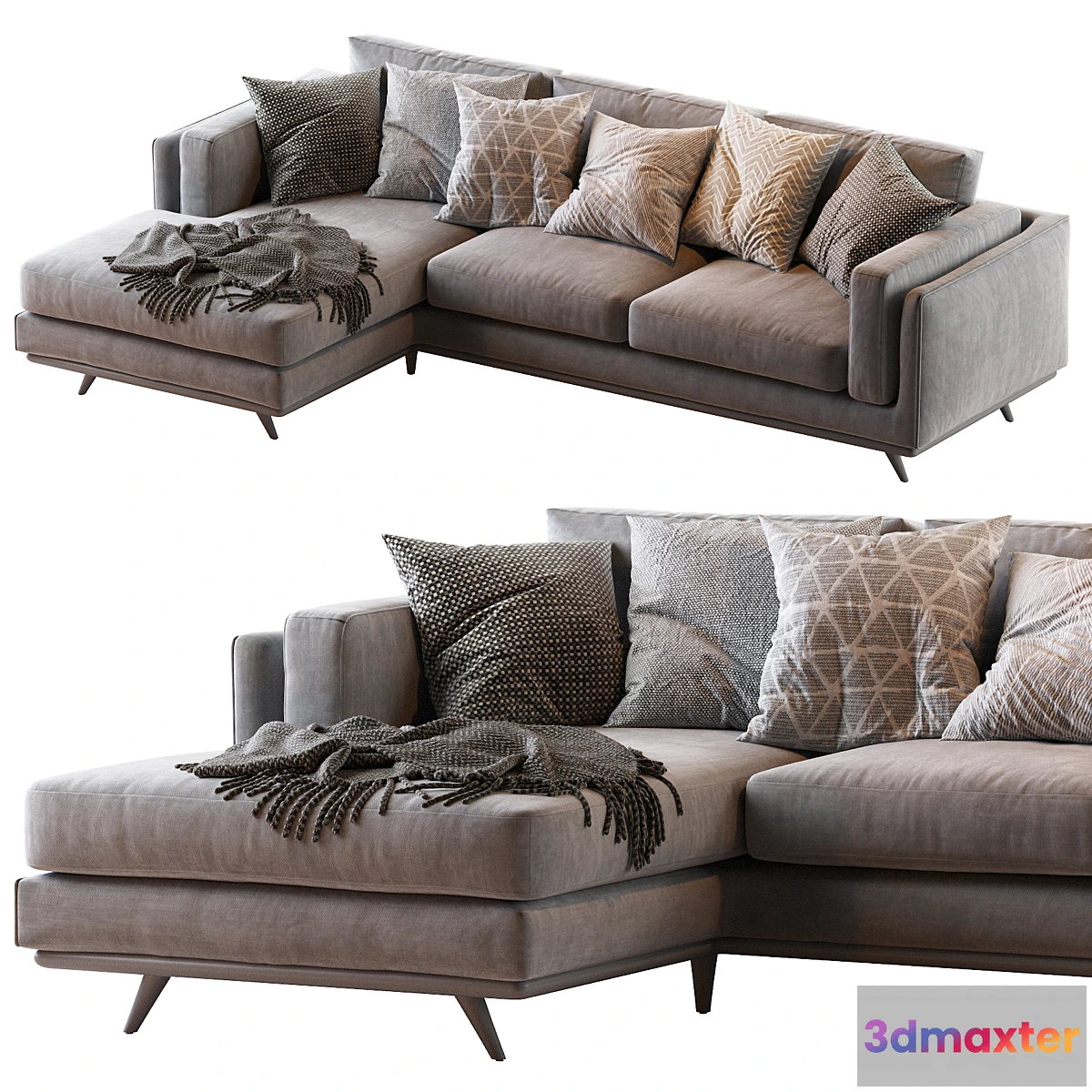 1450920 - Zander 2 Piece Chaise Sectional 3D Max