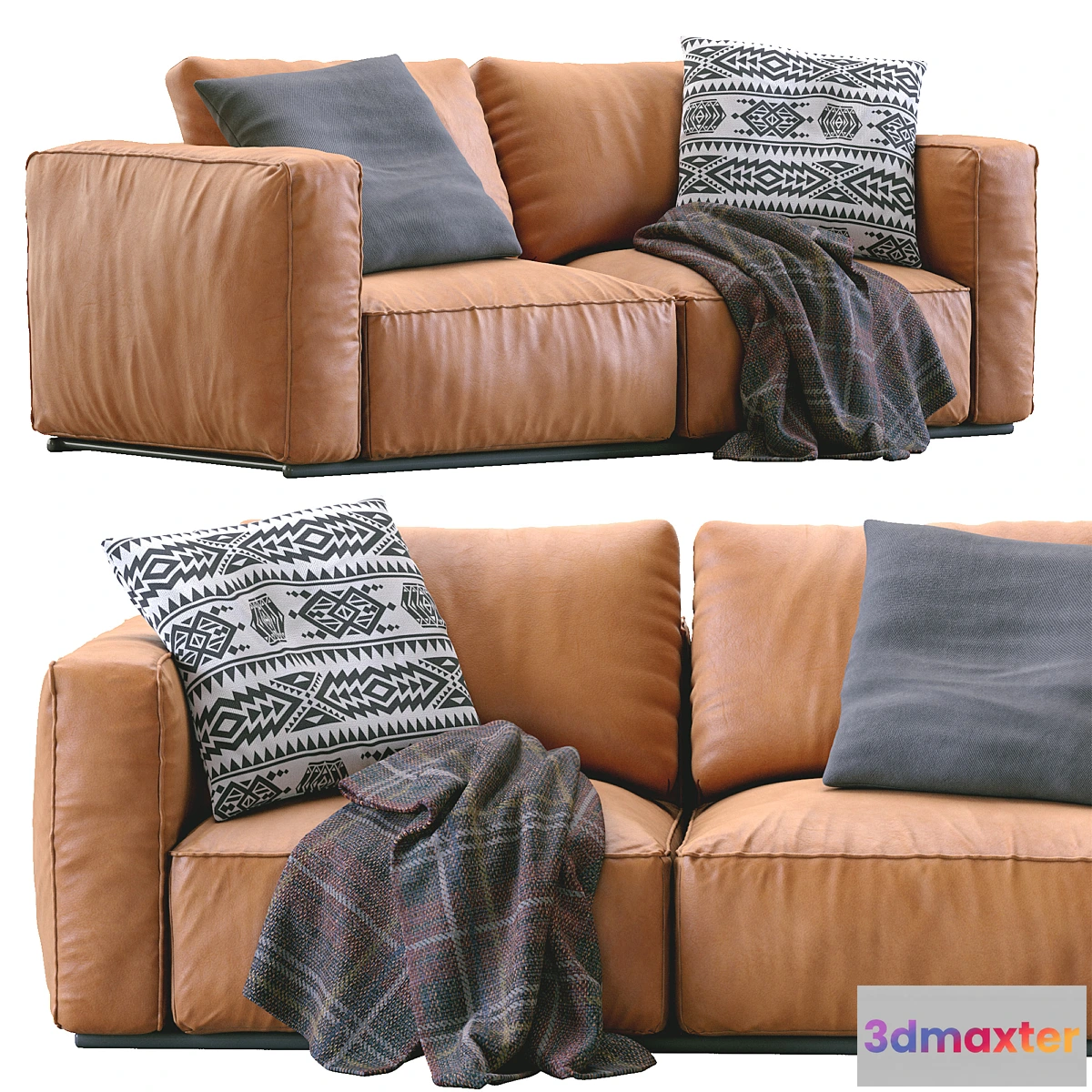 1451230 - Poliform Leather Sofa SHANGAI 3D Max