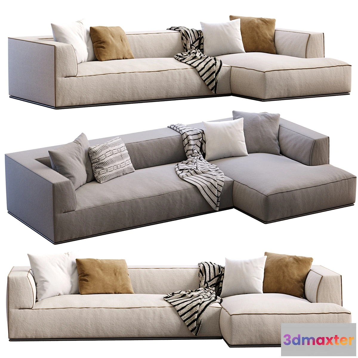 1451664 - Sofa Perry By Flexform 3D Max