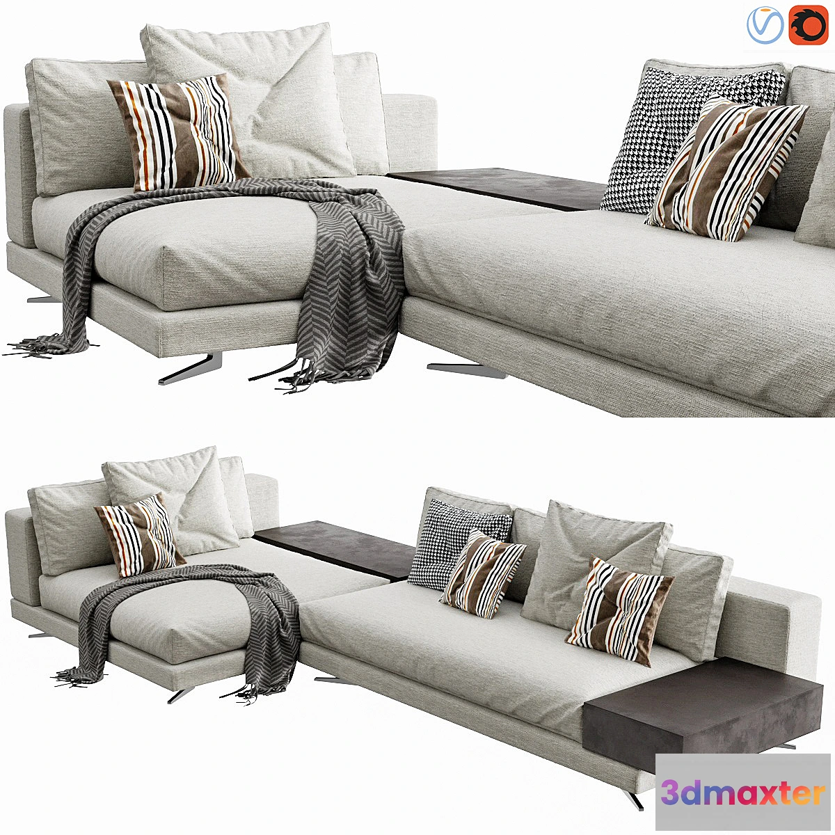 1452022 - Minotti White Arrangement 04 3D Max