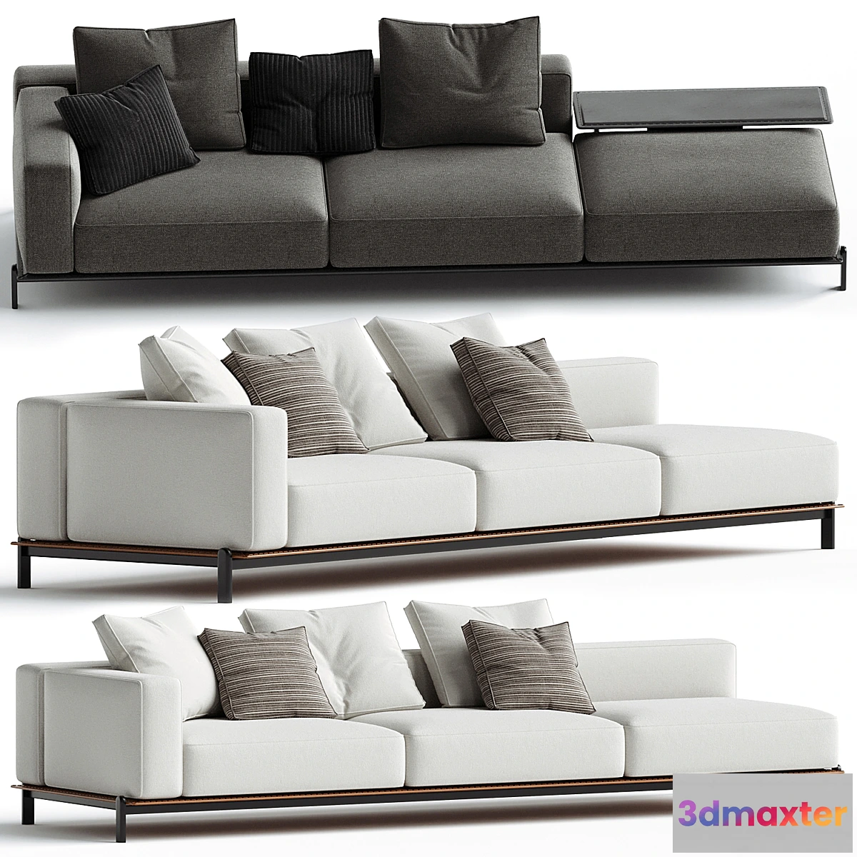 1452130 - Poliform Brera Sofa Module System Set 03 3D Max