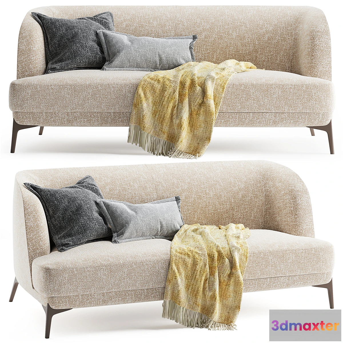 1452426 - Velvet sofa 3D Max