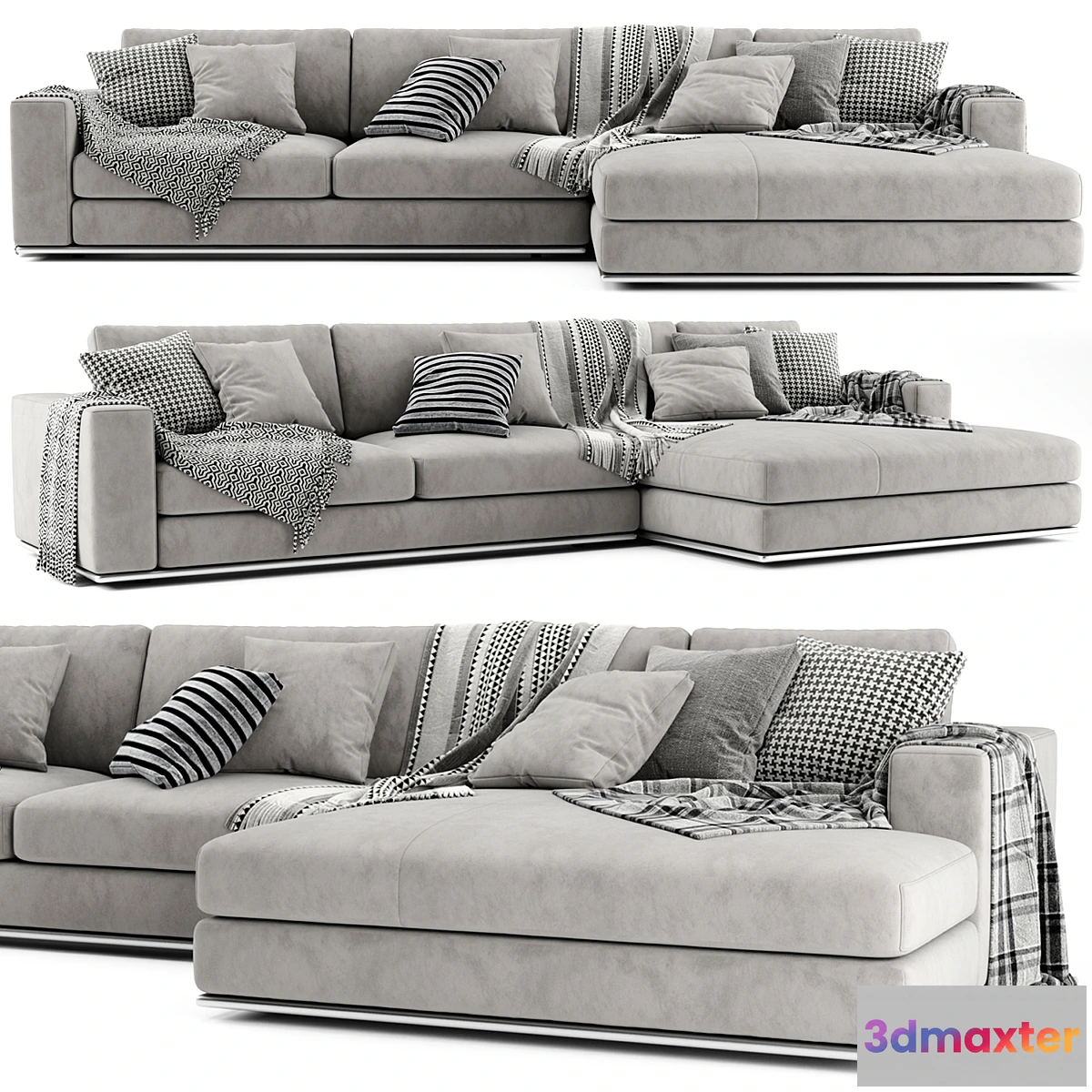 1452464 - Minotti Hamilton Chaise Longue Sofa 3D Max