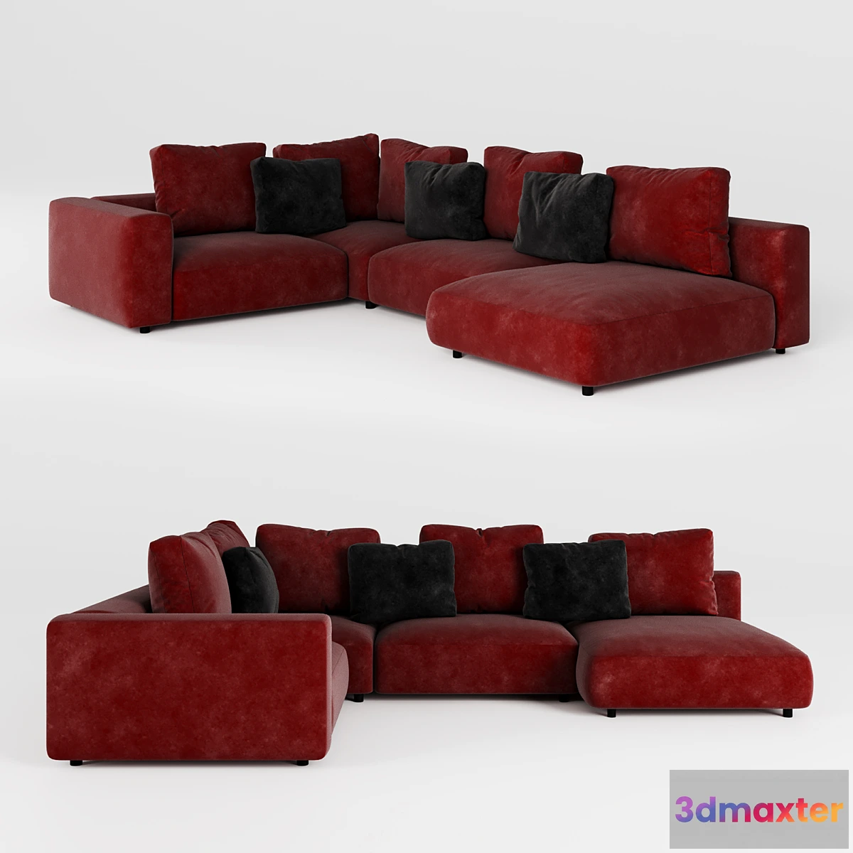 1452616 - Relax sofa P-shaped 3D Max