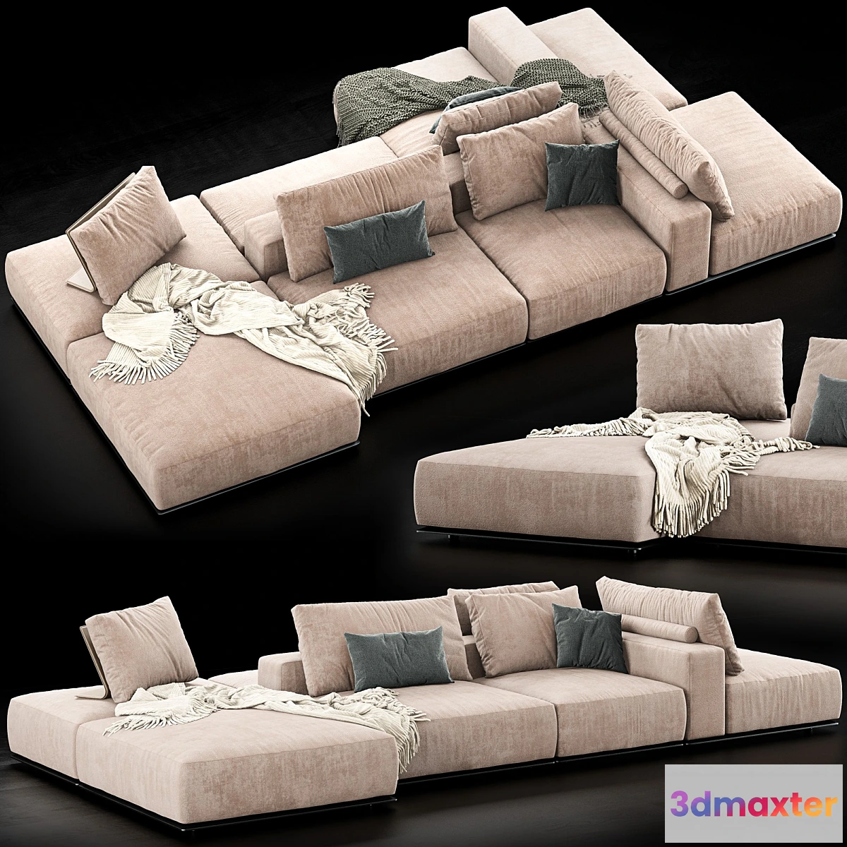 1452618 - Poliform Westside Sofa 3D Max