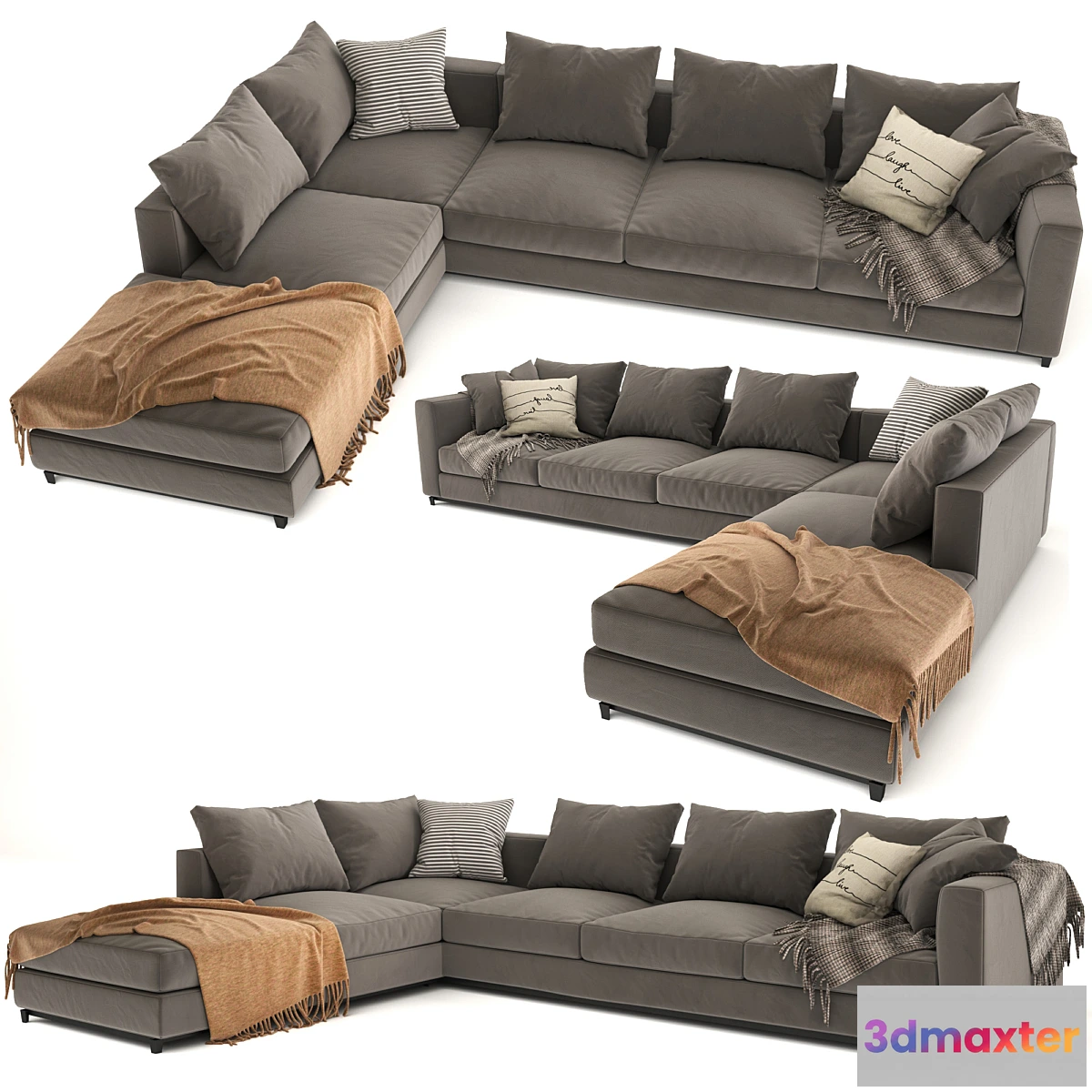 1453040 - Minotti Andersen corner sofa 3D Max
