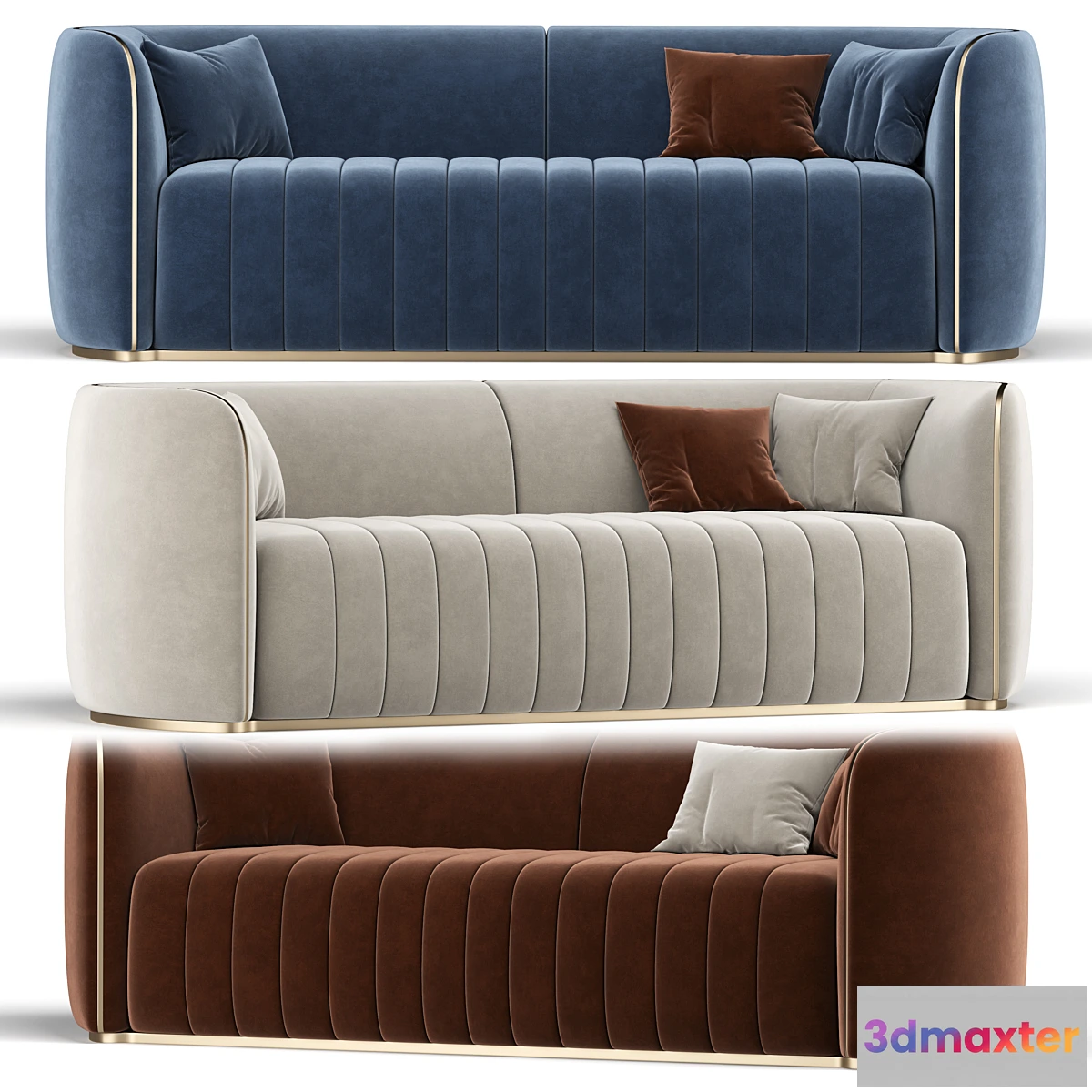 1453378 - Homary Upholstered Sofa 3D Max
