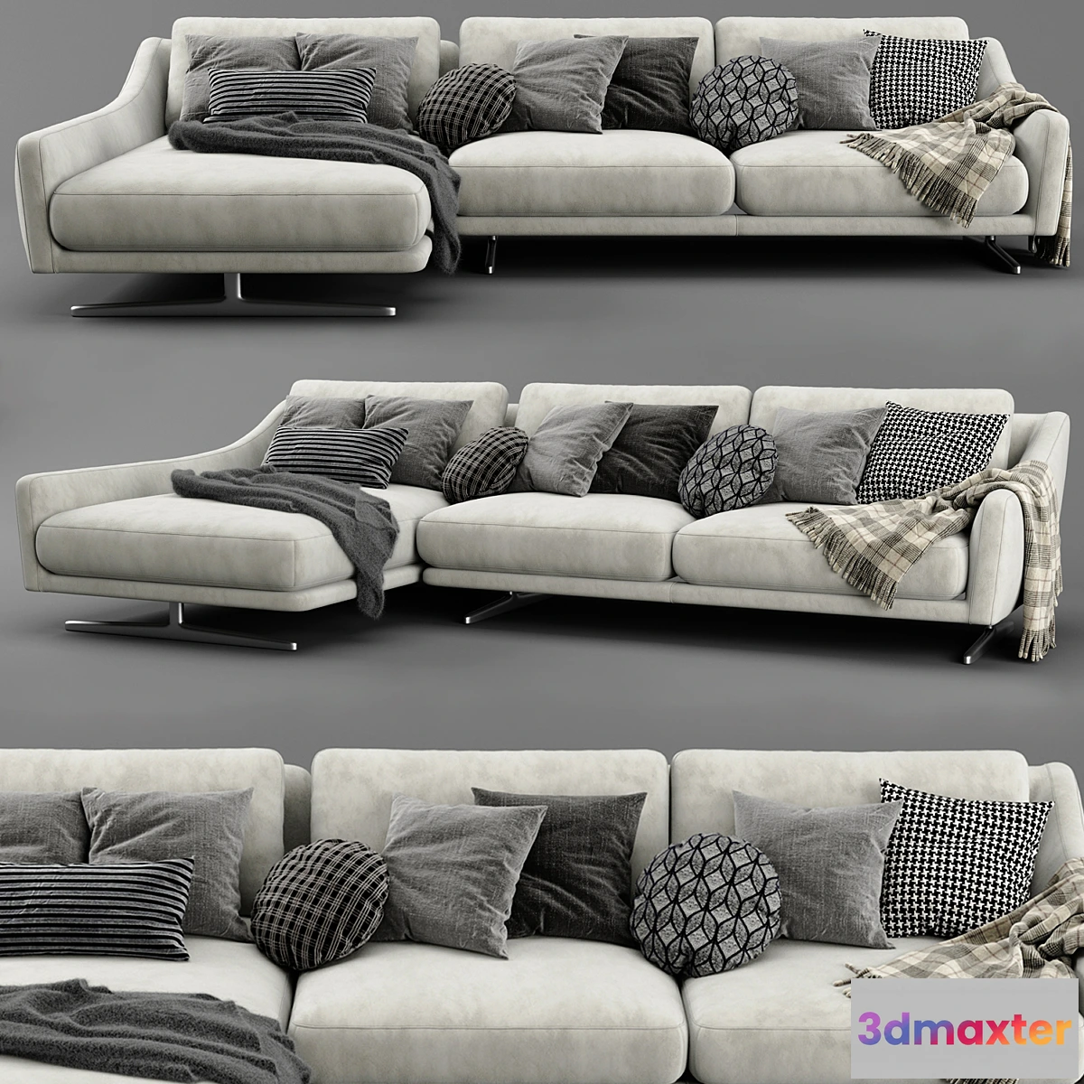 1453518 - Bonaldo skid chaise longue sofa 3D Max