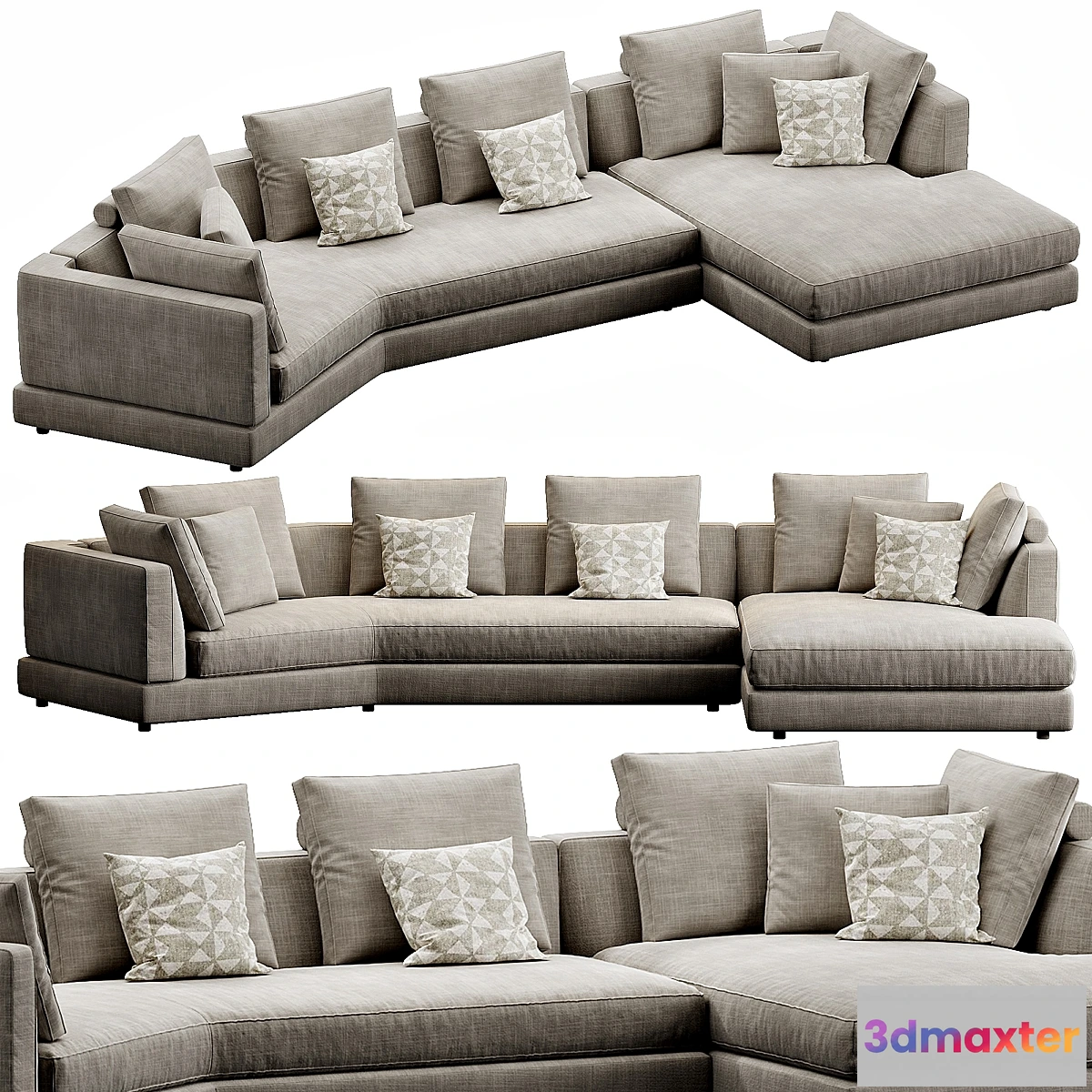 1453986 - Bonaldo Liam Chaise Lounge 3D Max