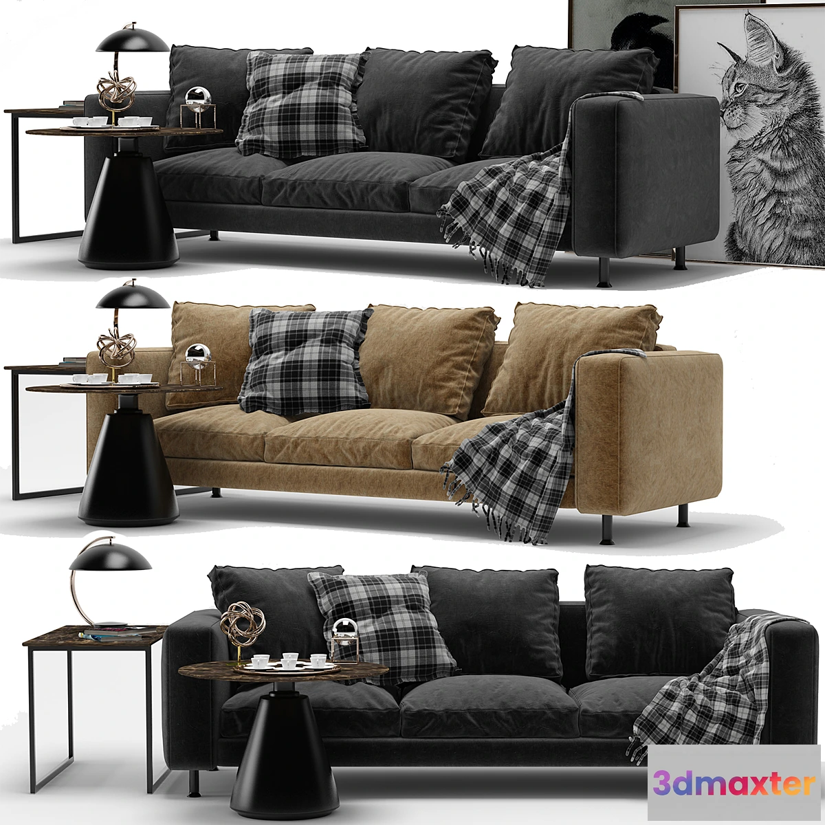 1454658 - BoConcept Indivi Sofa 3D Max