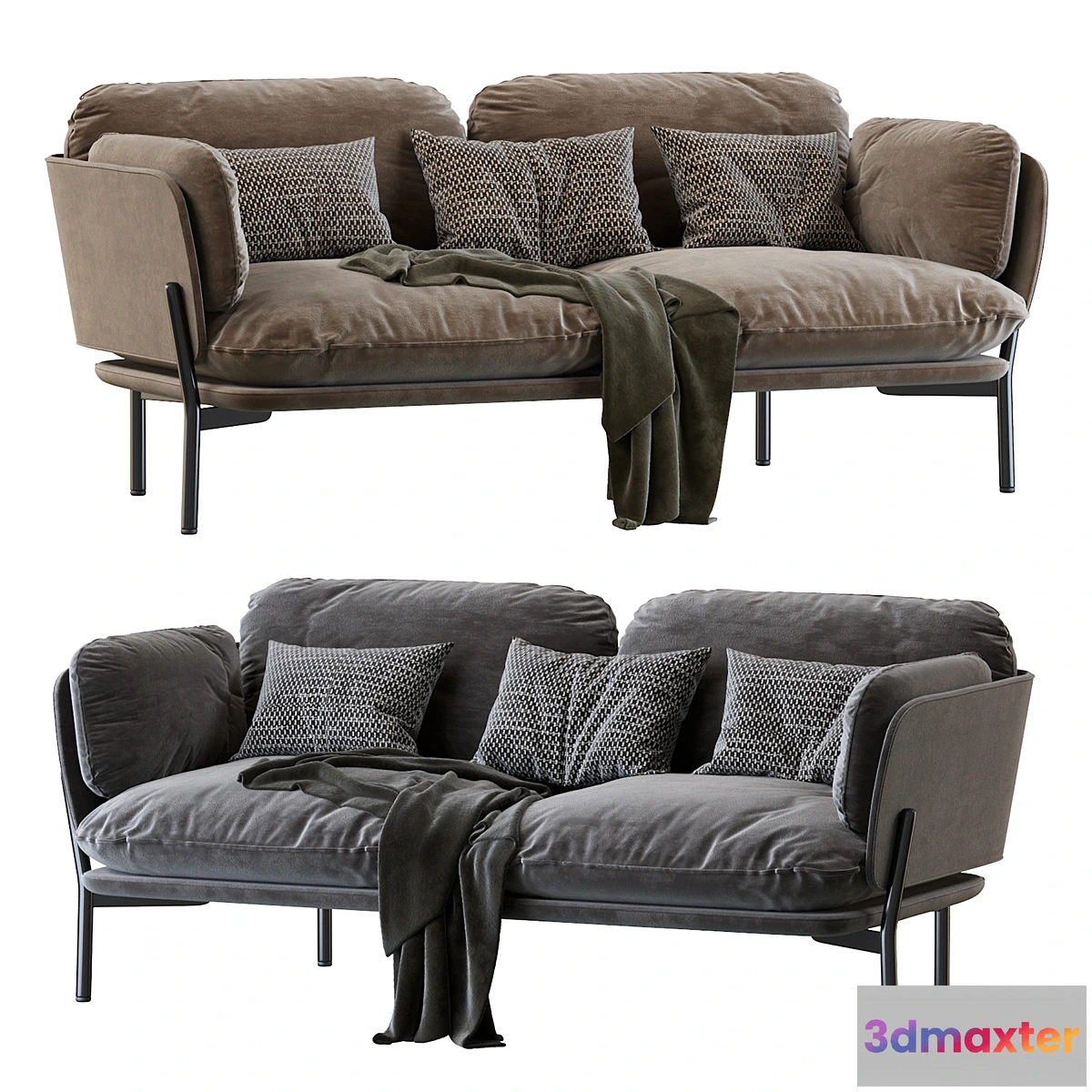 1454698 - Cloud Two Seater LN2 desert stone by & TRADITION 3D Max