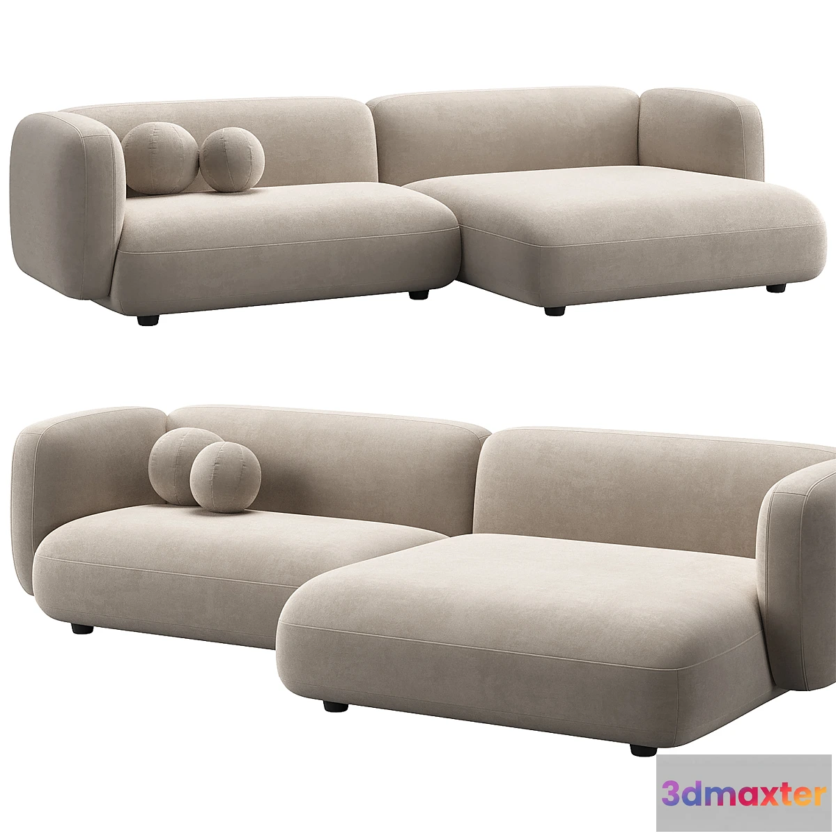 1456104 - Osborn Sofa by West Elm 3D Max