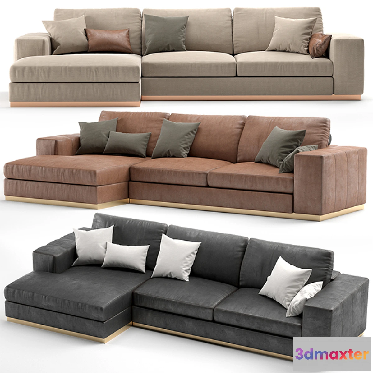 1456268 - Laskasas Charlie Sofa 3 3D Max