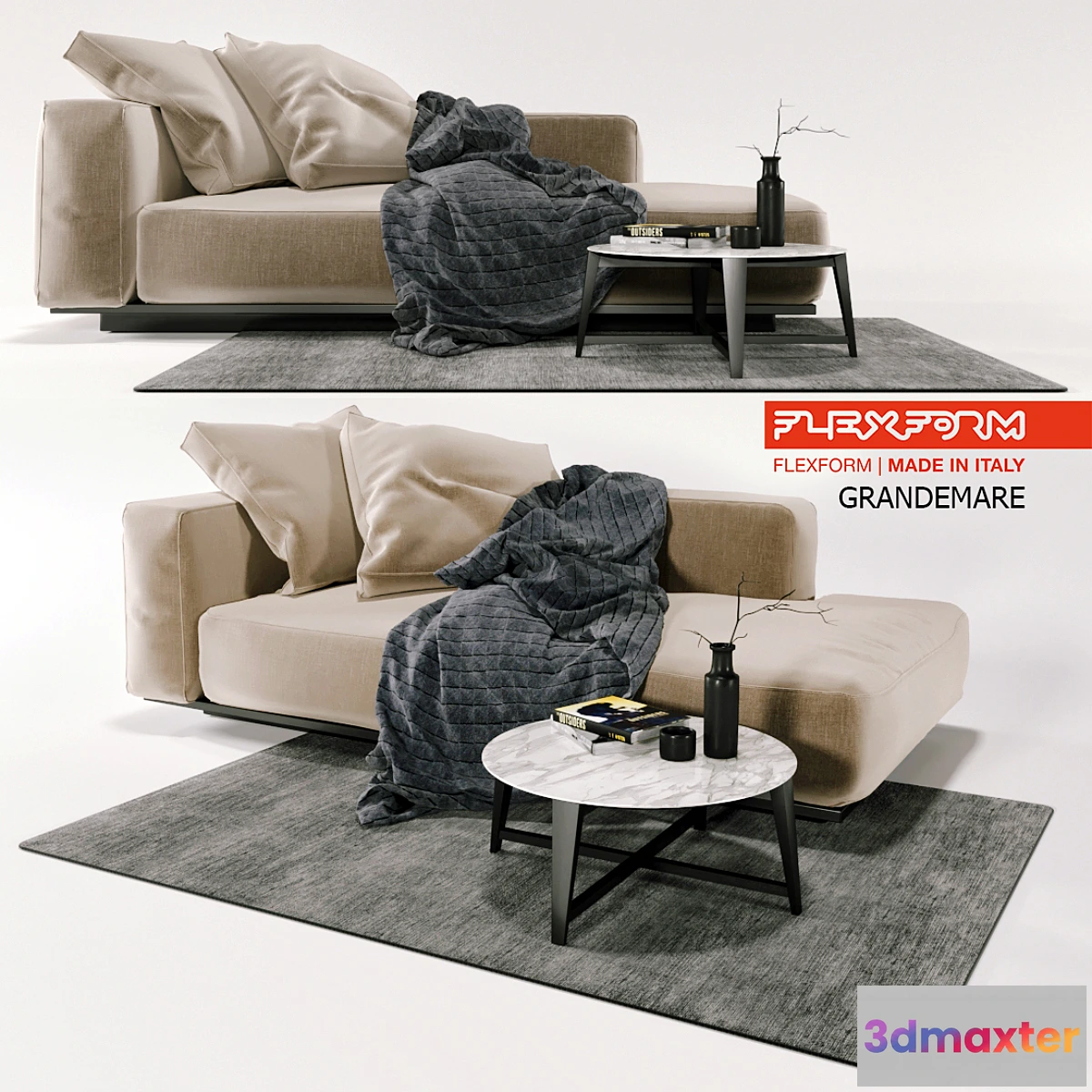 1457220 - chaise longue - dormeuse grandemare 3D Max