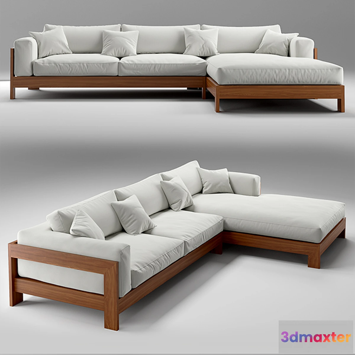 1457266 - Caleb L-Shaped Sofa 3D Max