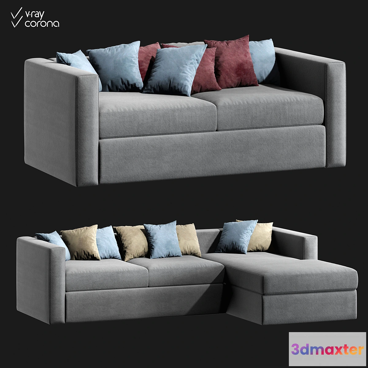 1457630 - Modular sofas Jamni Lounge 3D Max