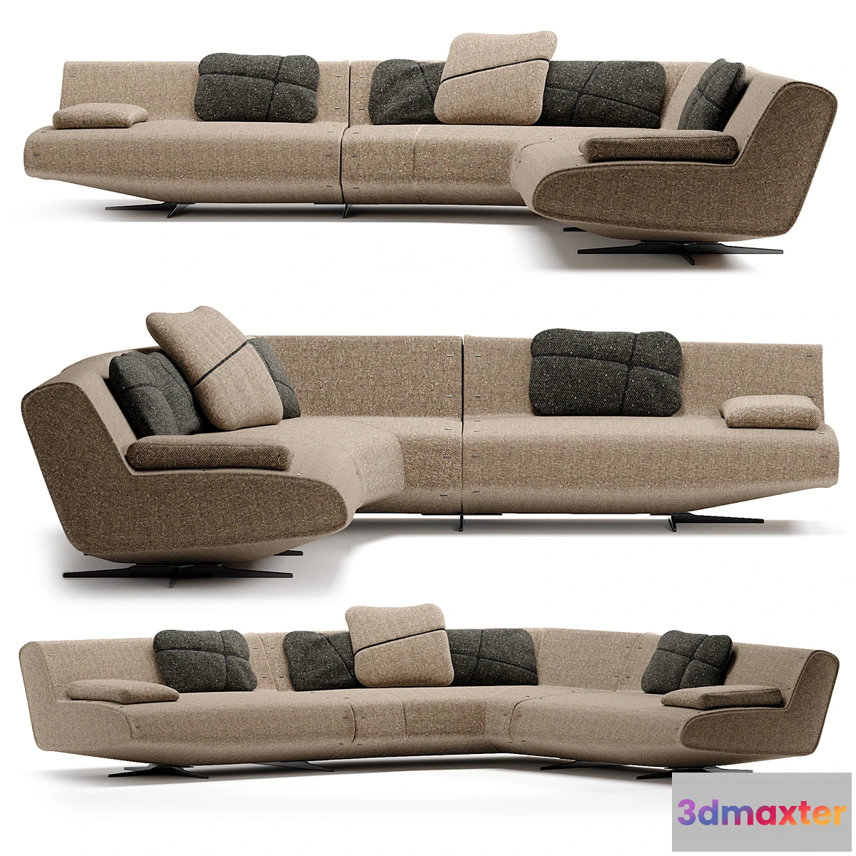 1457802 - Poliform-sofa-SYDNEY-SYTS140_SYAD180_SYTD140 3D Max