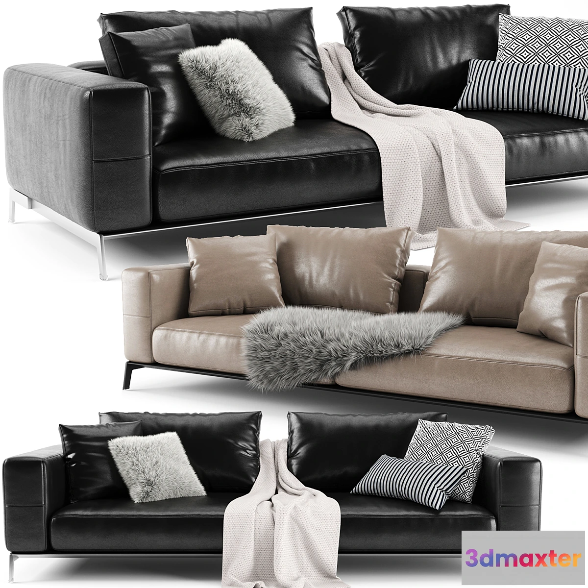 1458086 - Flexform Ettore Sofa 3D Max