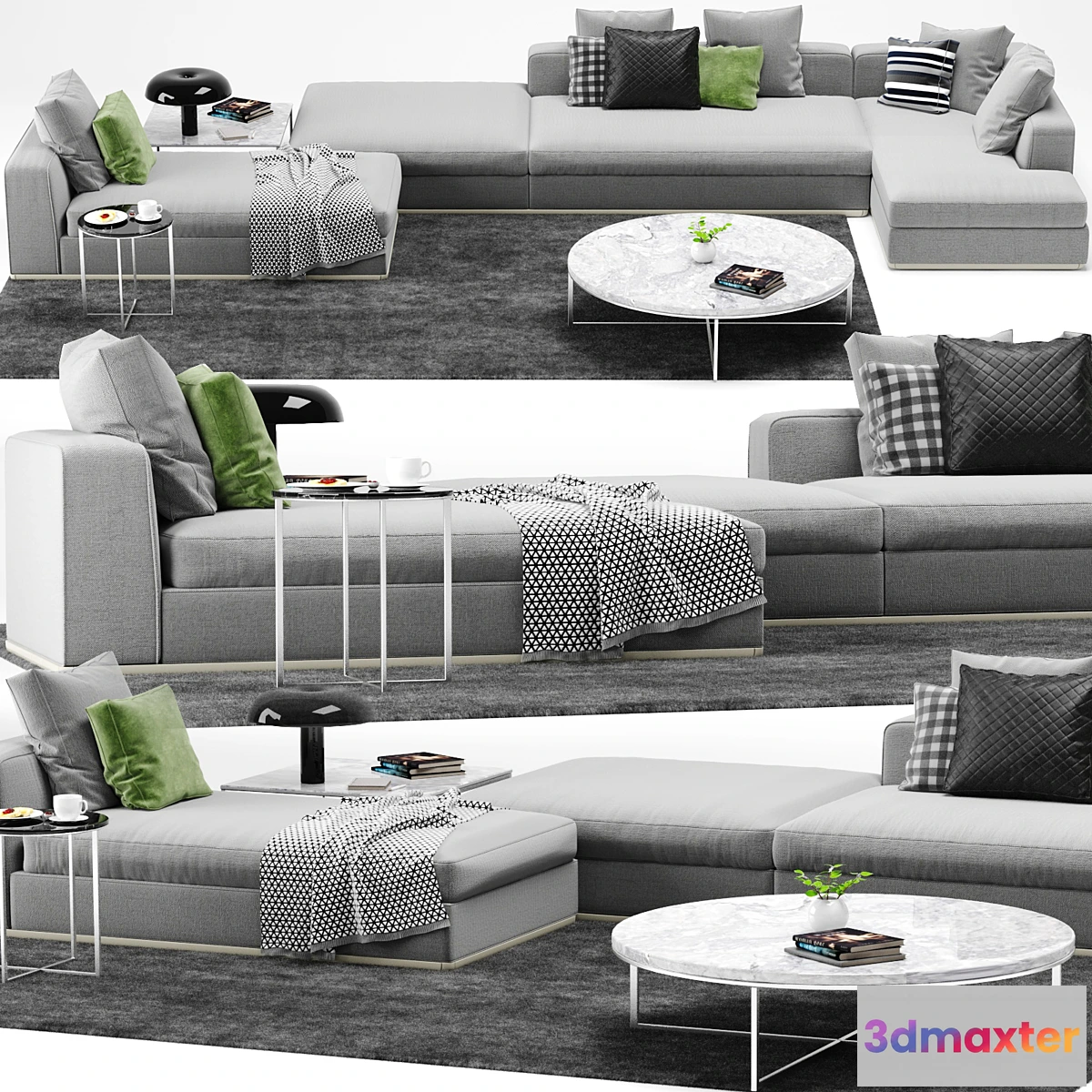 1458388 - Minotti Powell Sofa 3D Max