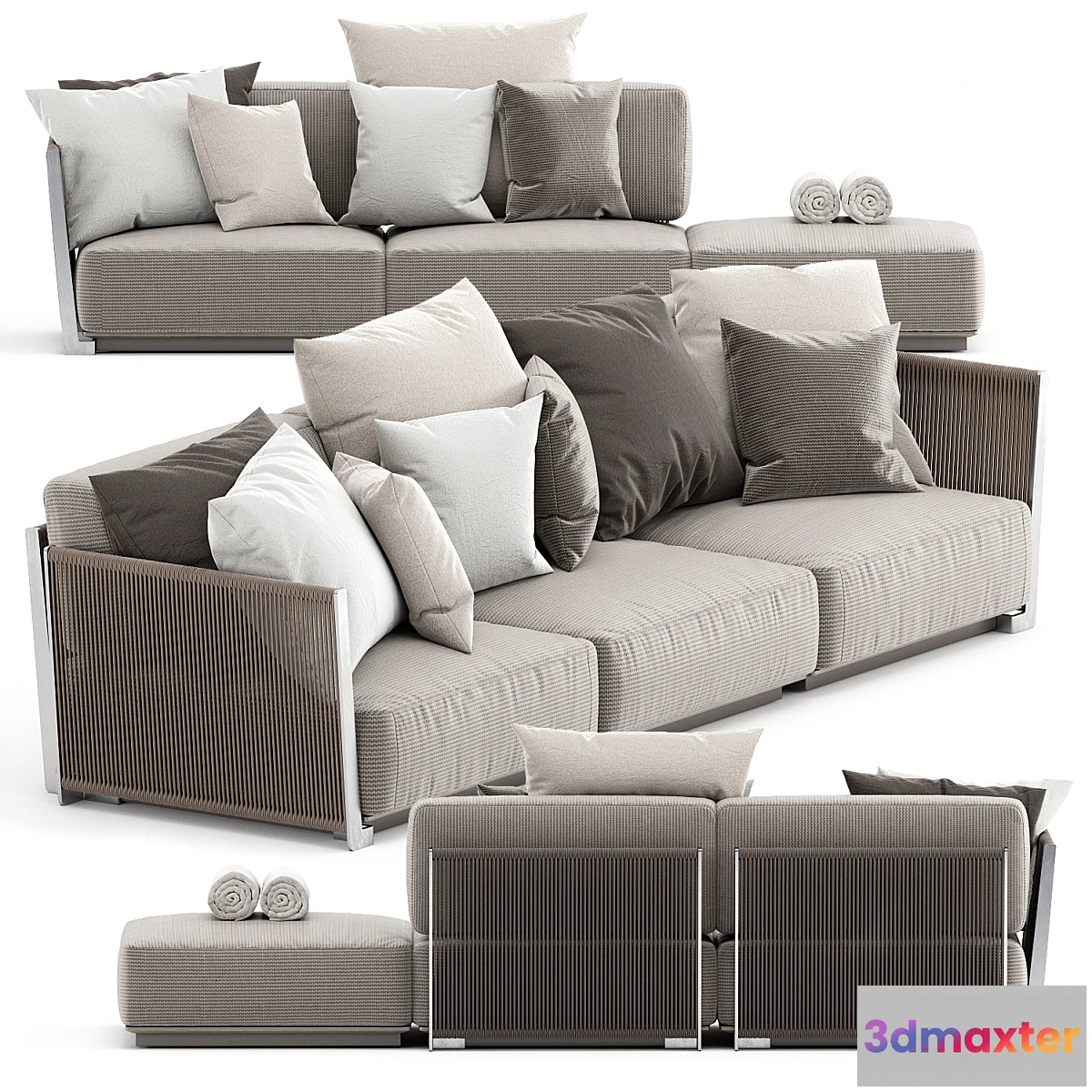 1459396 - VULCANO OUTDOOR SOFA by FLEXFORM 3D Max