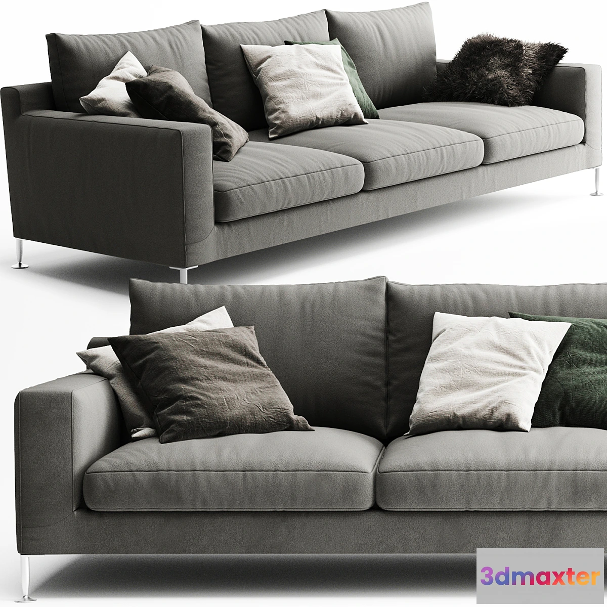 1459442 - B & B Italia Harry 3 Seater Sofa 3D Max