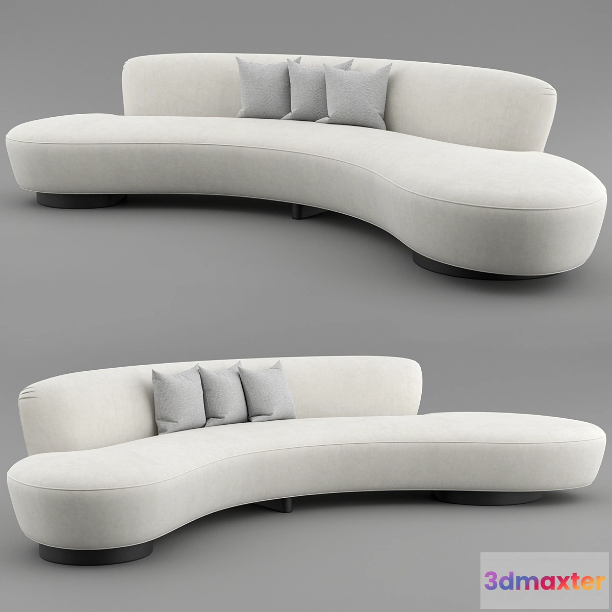 1459792 - FreeForm Curved Sofa by Vladimir Kagan 3D Max