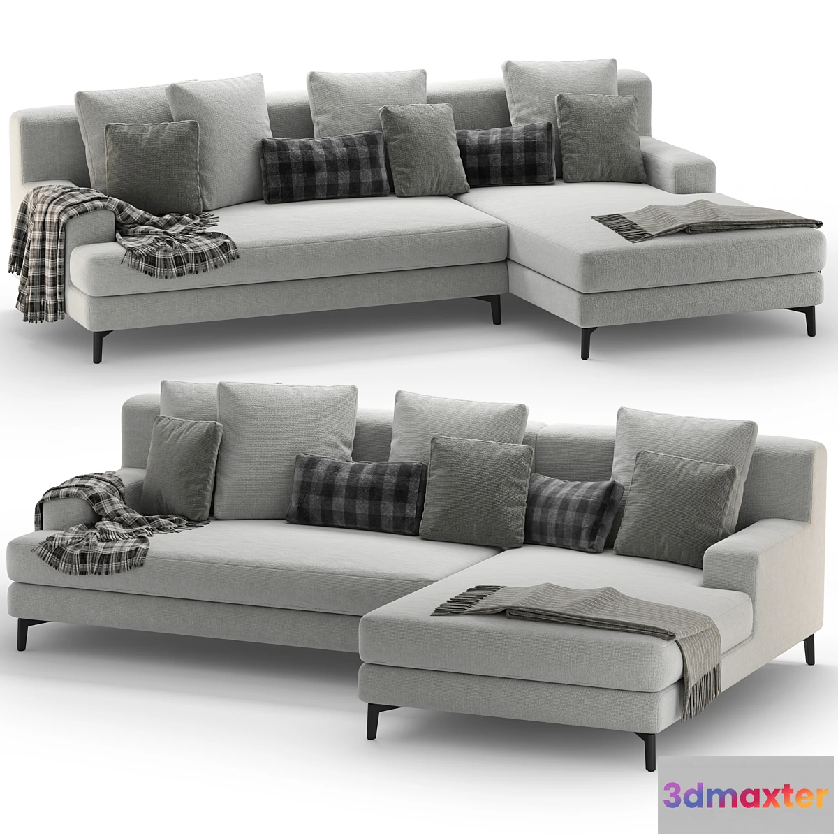 1460010 - Corner Sofa Dameda PORTOFINO 3D Max