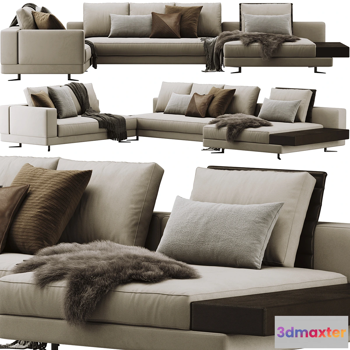 1460094 - Minotti White Sofa 3D Max