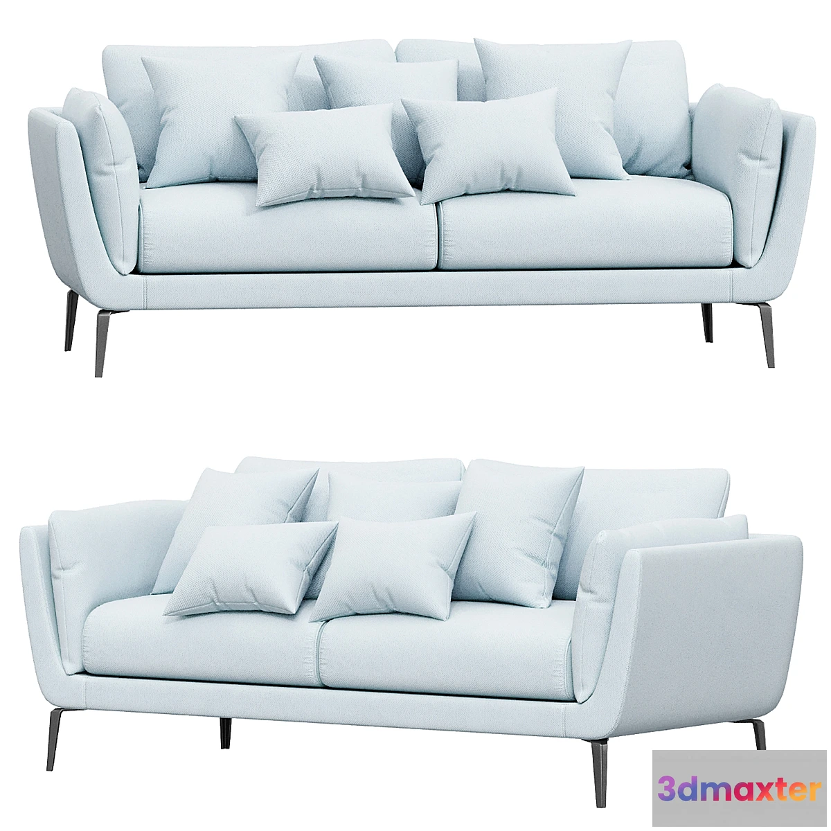 1460700 - Amsterdam Sofa 3 Seater 3D Max