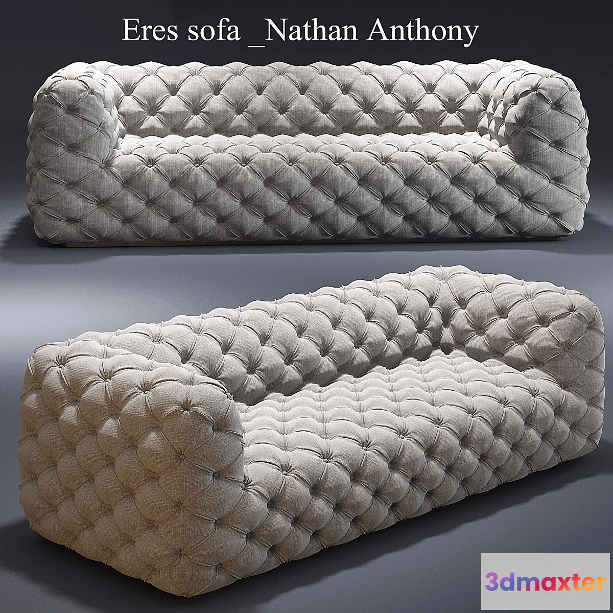 1461432 - Eres sofa _Nathan Anthony_Tufted_sofa 3D Max